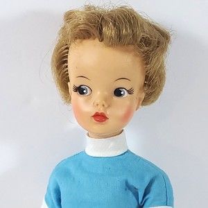 Vtg Ideal Tammy Doll 12" Doll Short Hair ~ Toy Corp BS-12 ~ Blue Outfit Shorts